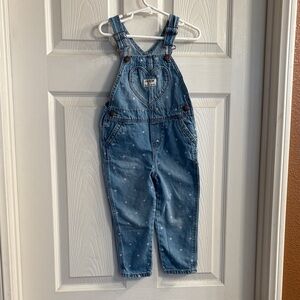 OshKosh B'gosh Blue Denim Overalls with Heart